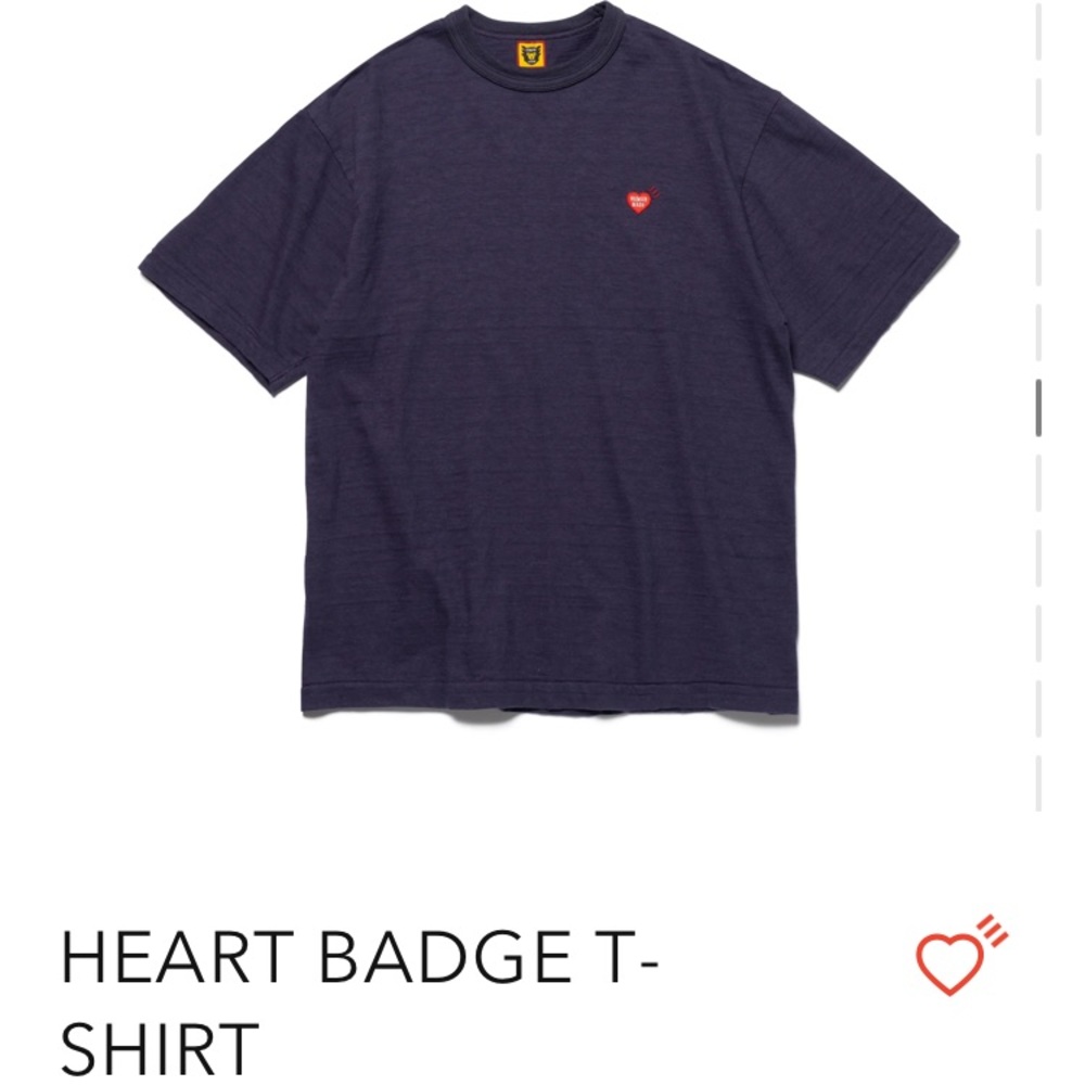 Human made heart badge tee